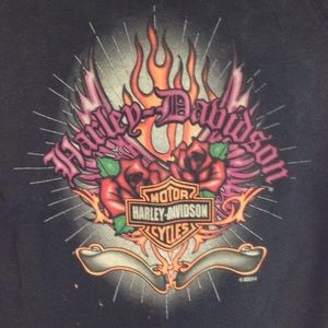 Harley-Davidson woman's sz L black T-shirt Ontario